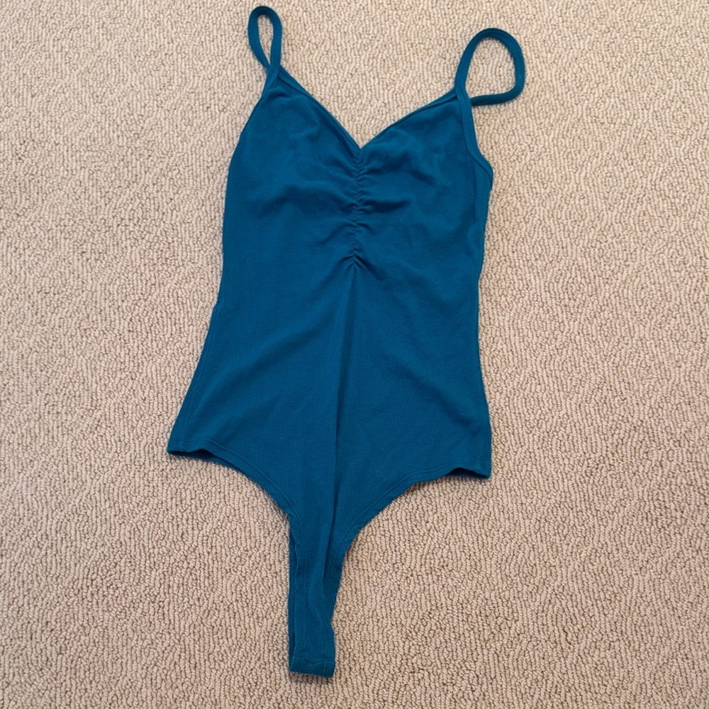bobi Teal Strappy One-Piece Bodysuit